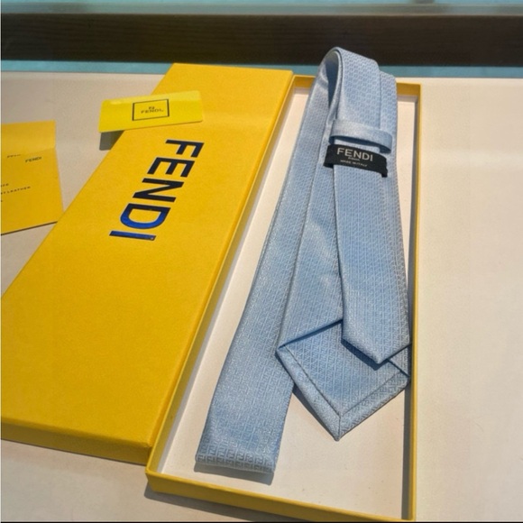 Fendi Light Blue Tie - Picture 4 of 5
